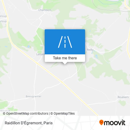 Raidillon D'Égremont map