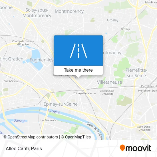 Allée Canti map