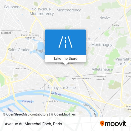 Avenue du Maréchal Foch map