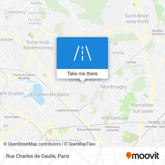 Rue Charles de Gaulle map