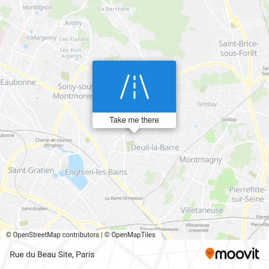 Rue du Beau Site map