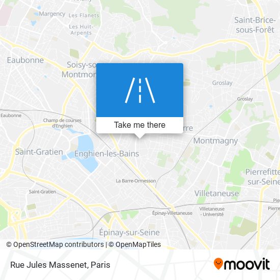 Mapa Rue Jules Massenet