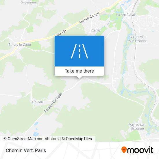 Chemin Vert map
