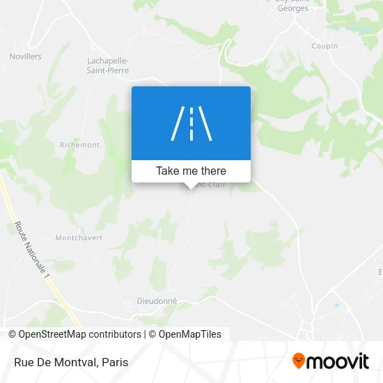 Rue De Montval map