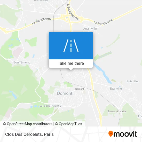 Clos Des Cercelets map