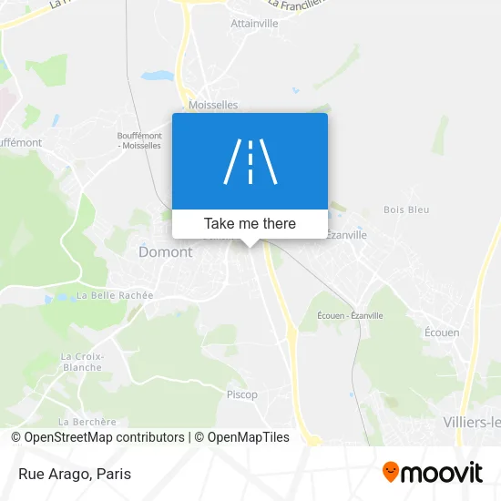 Rue Arago map