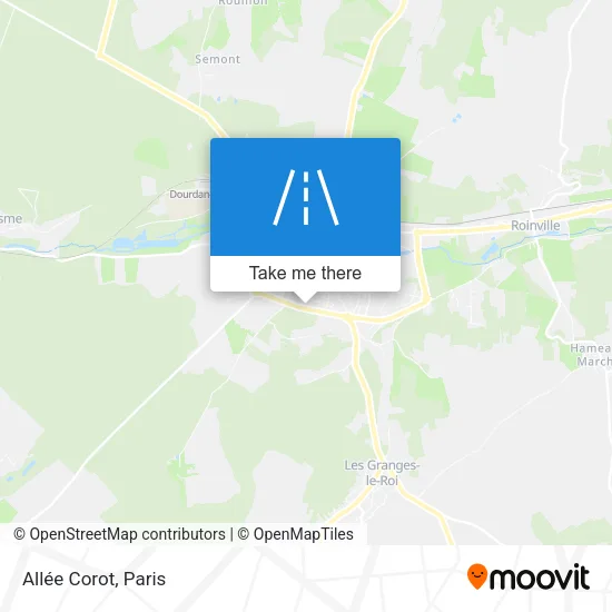 Allée Corot map