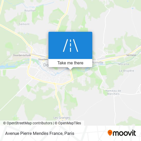 Mapa Avenue Pierre Mendès France