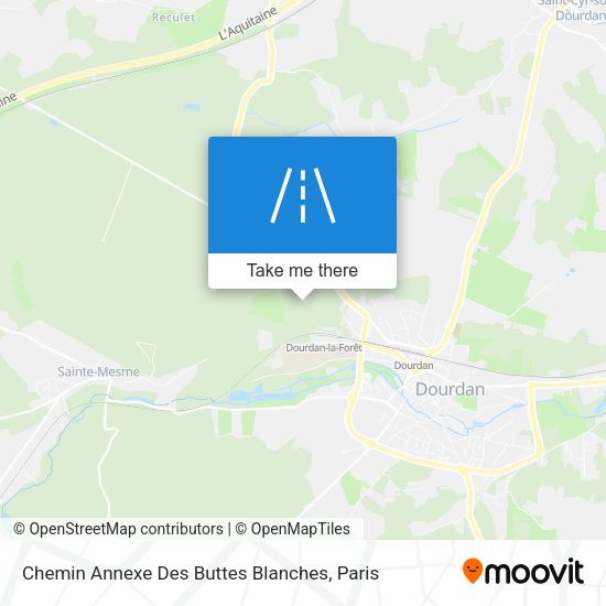 Chemin Annexe Des Buttes Blanches map