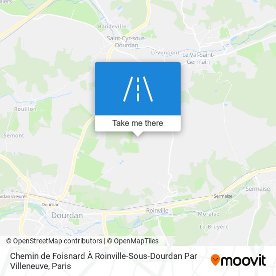 Chemin De Foisnard À Roinville-Sous-Dourdan Par Villeneuve map