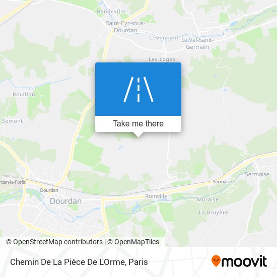 Chemin De La Pièce De L'Orme map