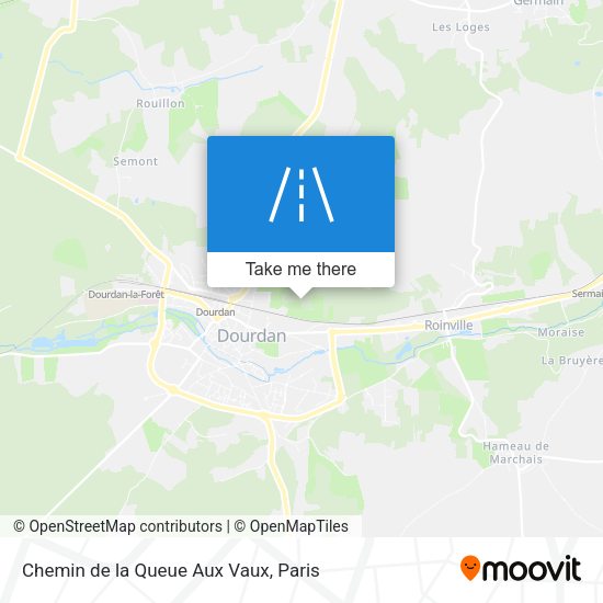 Chemin de la Queue Aux Vaux map