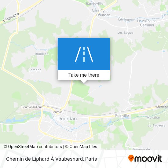 Chemin de Liphard À Vaubesnard map
