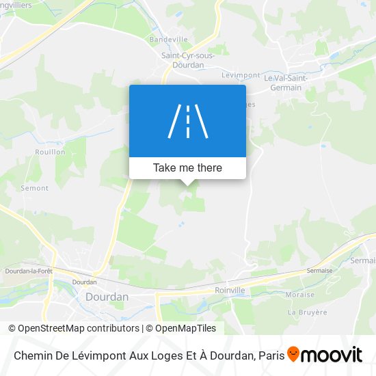 Chemin De Lévimpont Aux Loges Et À Dourdan map