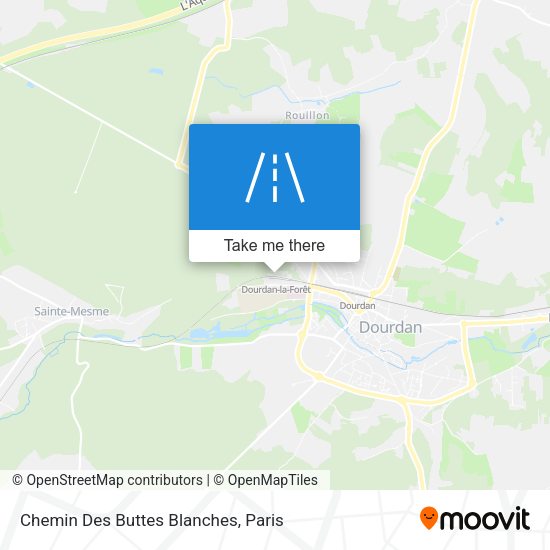 Chemin Des Buttes Blanches map