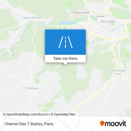 Chemin Des 7 Buttes map