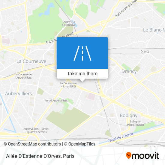 Allée D'Estienne D'Orves map
