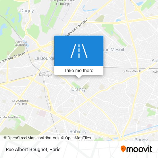 Mapa Rue Albert Beugnet