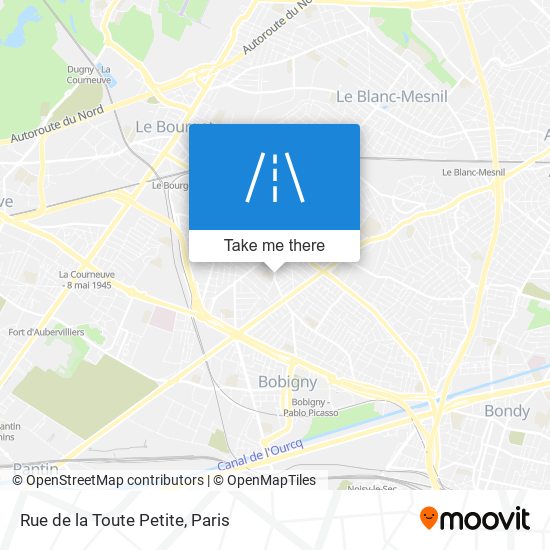 Rue de la Toute Petite map