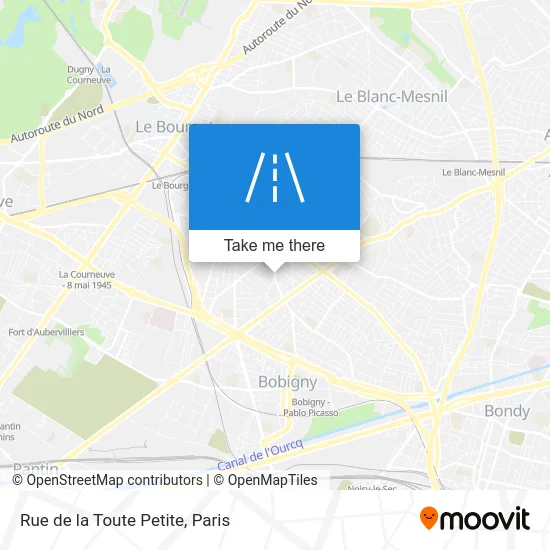 Rue de la Toute Petite map