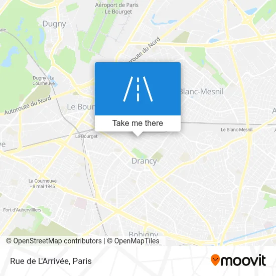 Rue de L'Arrivée map