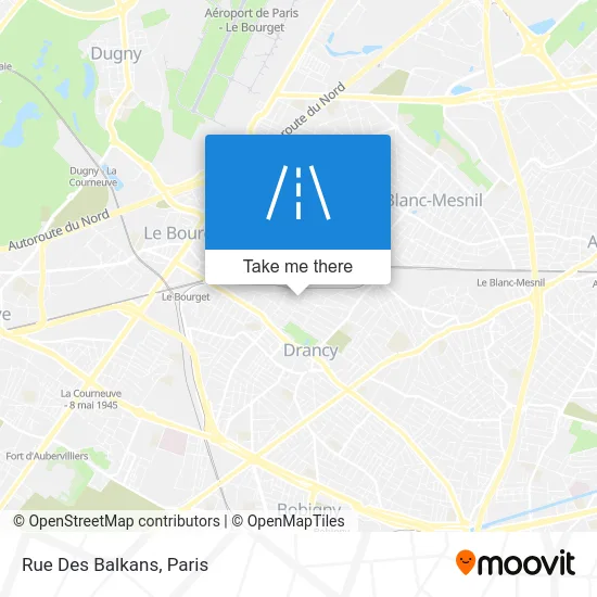 Rue Des Balkans map
