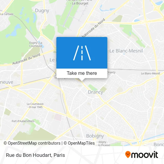 Rue du Bon Houdart map