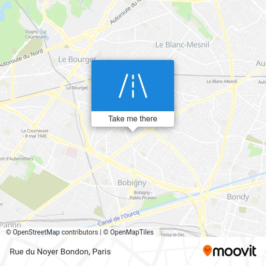Rue du Noyer Bondon map