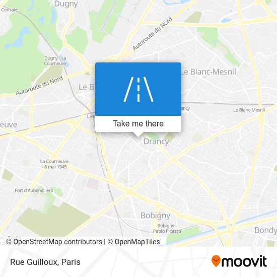 Rue Guilloux map