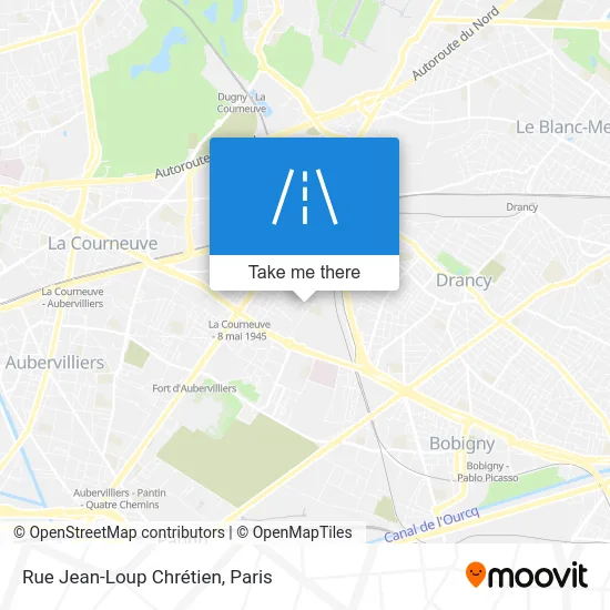 Rue Jean-Loup Chrétien map