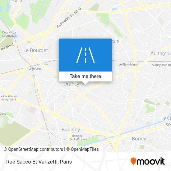 Rue Sacco Et Vanzetti map