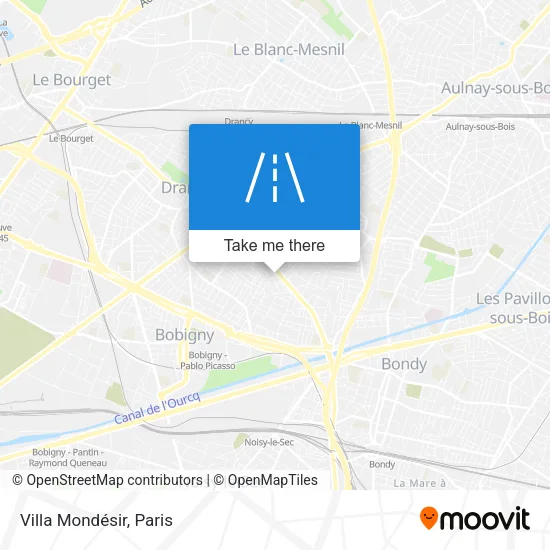 Villa Mondésir map