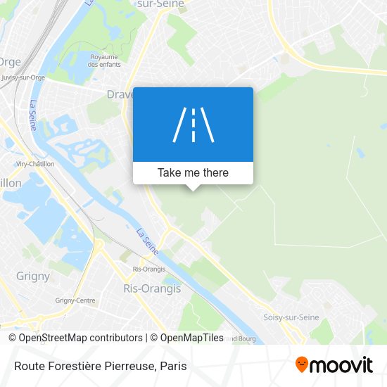 Route Forestière Pierreuse map