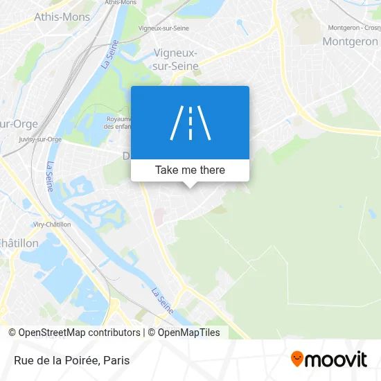 Rue de la Poirée map