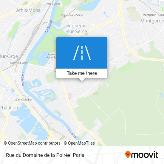 Rue du Domaine de la Poirée map