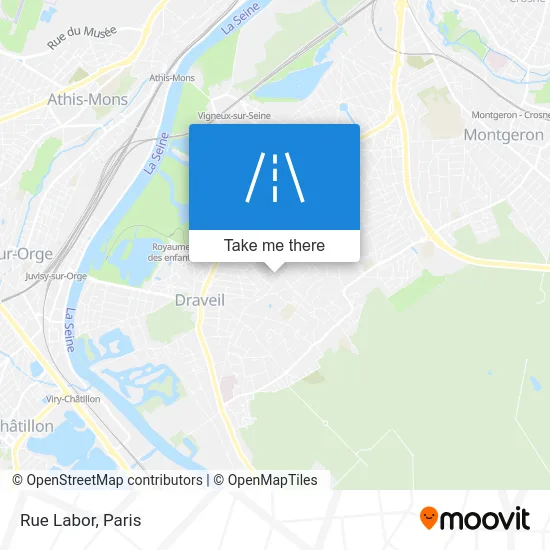 Rue Labor map