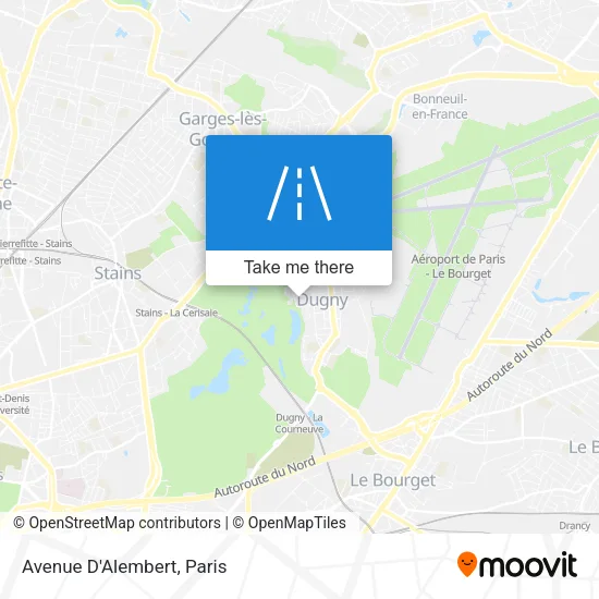 Avenue D'Alembert map