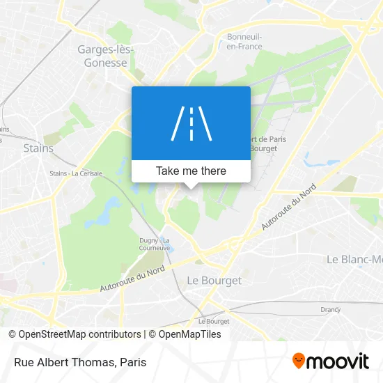 Rue Albert Thomas map