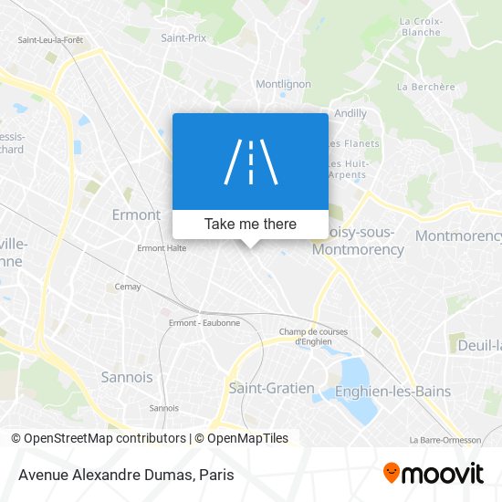 Avenue Alexandre Dumas map