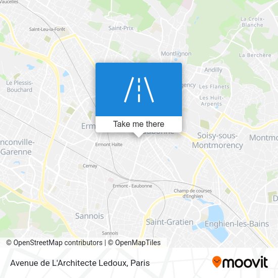Avenue de L'Architecte Ledoux map