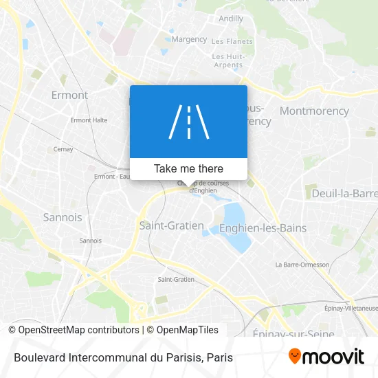 Boulevard Intercommunal du Parisis map