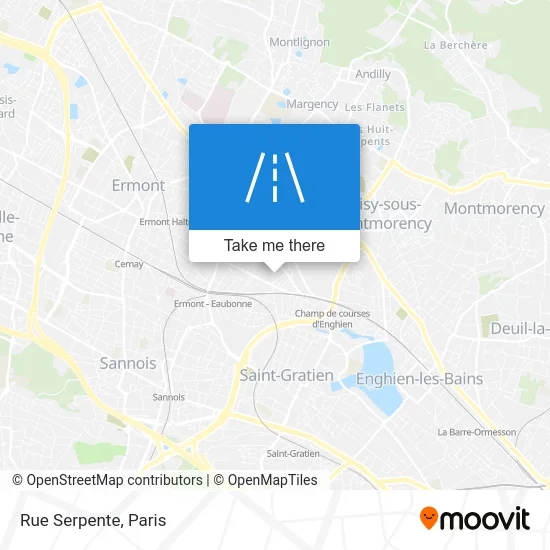 Rue Serpente map