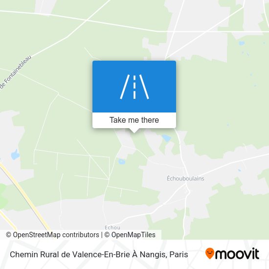 Chemin Rural De Valence-En-Brie À Nangis map