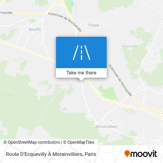 Route D'Ecquevilly À Morainvilliers map