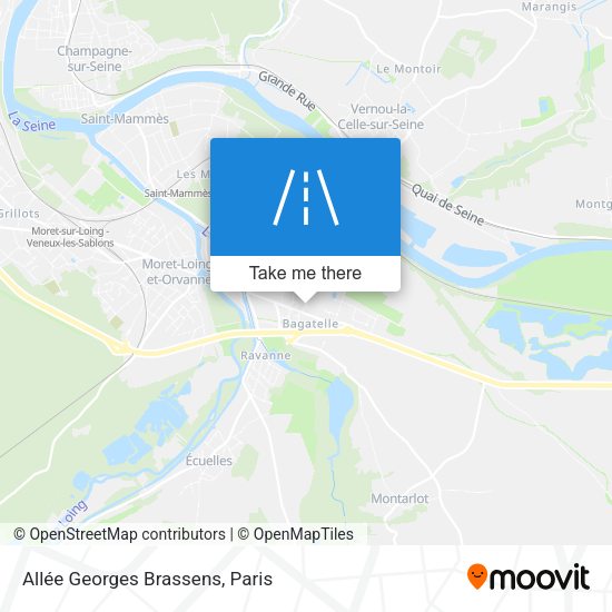Allée Georges Brassens map