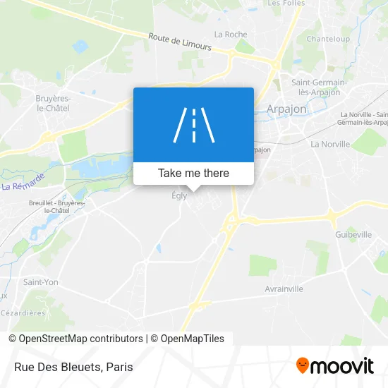 Rue Des Bleuets map