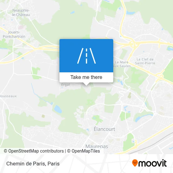 Chemin de Paris map