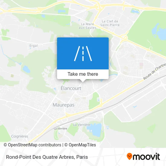 Rond-Point Des Quatre Arbres map