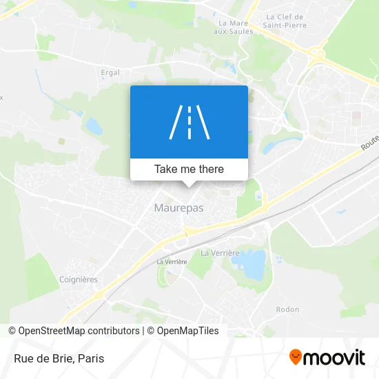 Mapa Rue de Brie