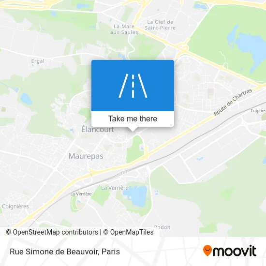 Rue Simone de Beauvoir map